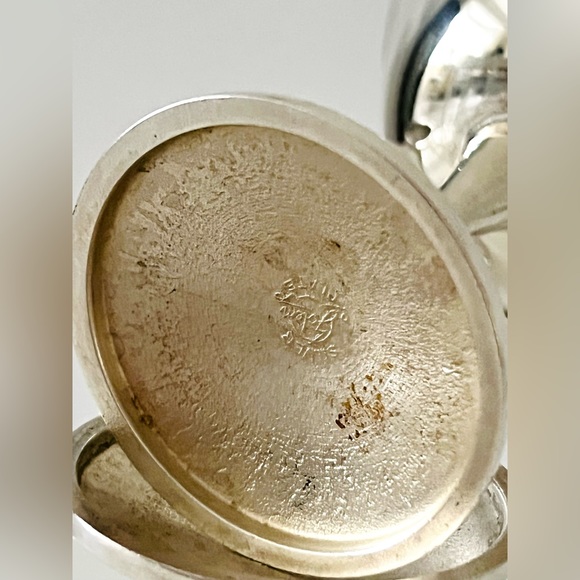 Vintage Silver plate Stem glasses goblets champagne sorbet cups set of 4 - Picture 8 of 10